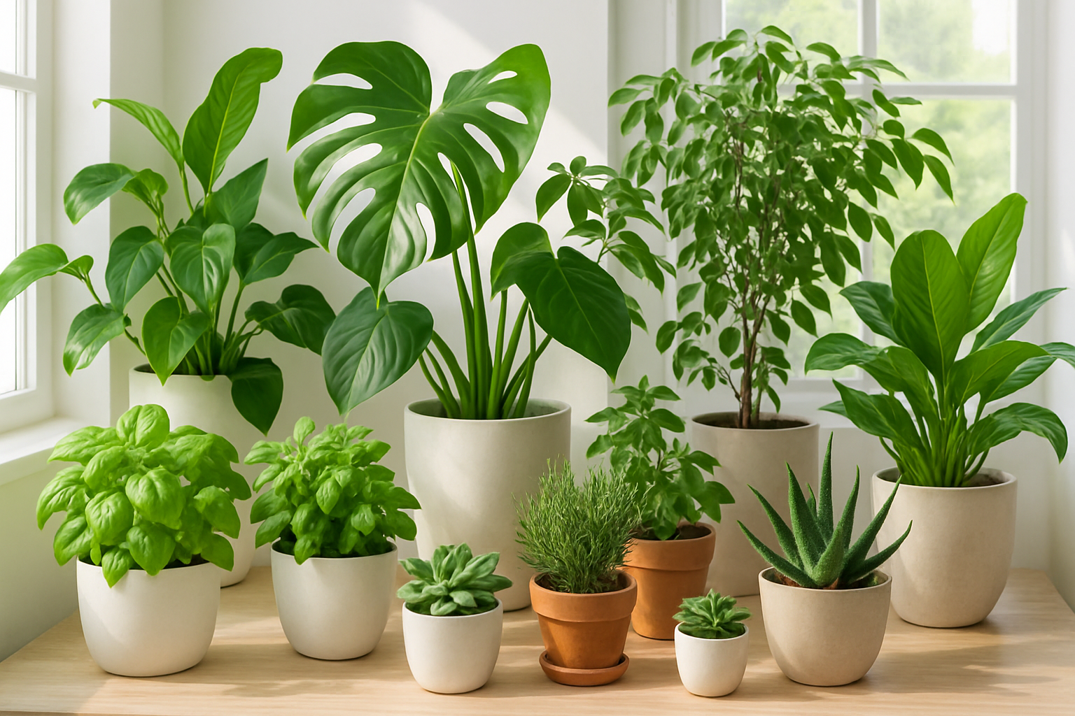 green plants, healthy living and life.